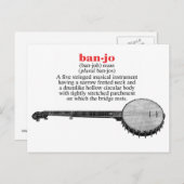 Banjo Definition Postkarte (Vorne/Hinten)