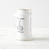 Banjo Duet Stein Bierglas (Vorderseite Links)