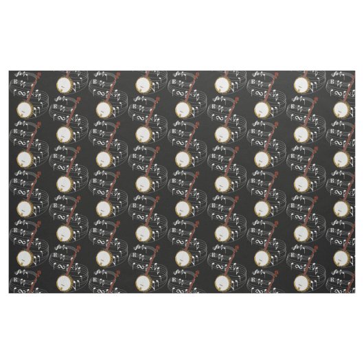 Banjo - dunkles Gewebe Stoff (Fat Quarter (45,7 x 55,9 cm))