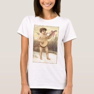 Banjo-Engels-Damen-Spaghetti-Spitze T-Shirt