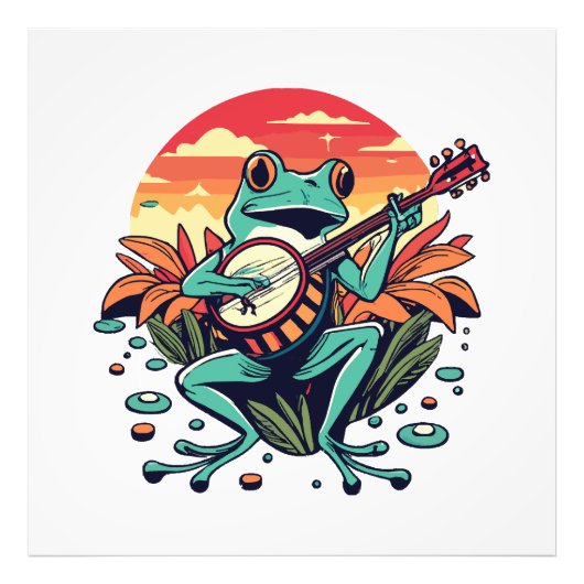 Banjo Frog Fotodruck (Vorne)