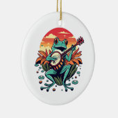 Banjo Frog Keramik Ornament (Rechts)