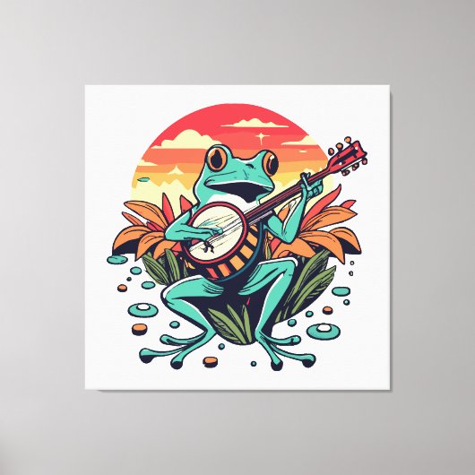 Banjo Frog Leinwanddruck (Vorderseite)