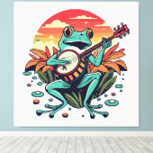 Banjo Frog Leinwanddruck (Insitu (Holzboden))