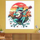Banjo Frog Leinwanddruck (Insitu (Wohnzimmer))