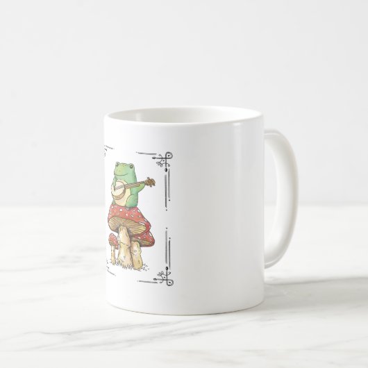 Banjo Frog on Mushrom Kaffeetasse (VorderseiteRechts)