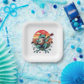Banjo Frog Pappteller (Party)