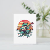 Banjo Frog Postkarte (Stehend Vorderseite)