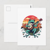 Banjo Frog Postkarte (Vorne/Hinten)