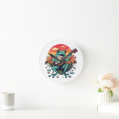Banjo Frog Runde Wanduhr (Zuhause)