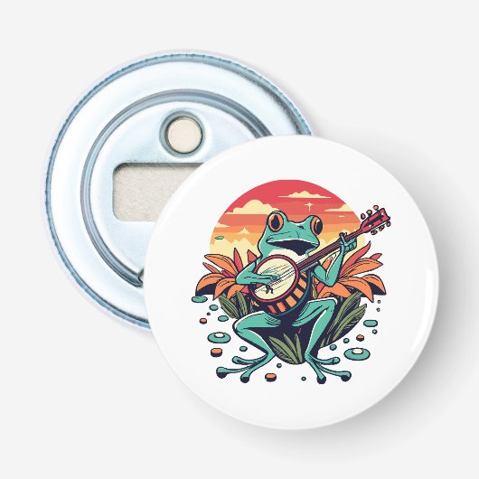Banjo-Frosch Flaschenöffner (Vorderseite)
