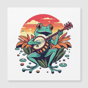Banjo-Frosch Magnetkarte