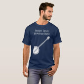 Banjo Graphic Bluegrass Themed Custom Text T-Shirt (Vorne ganz)
