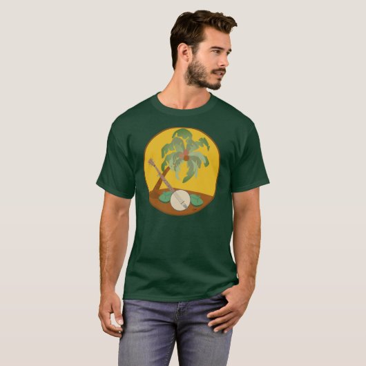 Banjo im Paradies T-Shirt (Vorne ganz)