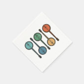 Banjo Instrument Country Music Acoustic Blue Gift Serviette (Ecke)