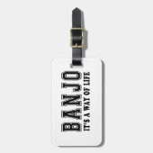 Banjo ist es Lebensart Gepäckanhänger (Vorderseite vertikal)