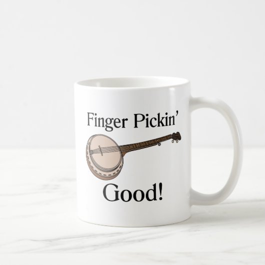 Banjo ist Finger gutes Pickin Kaffeetasse (Rechts)