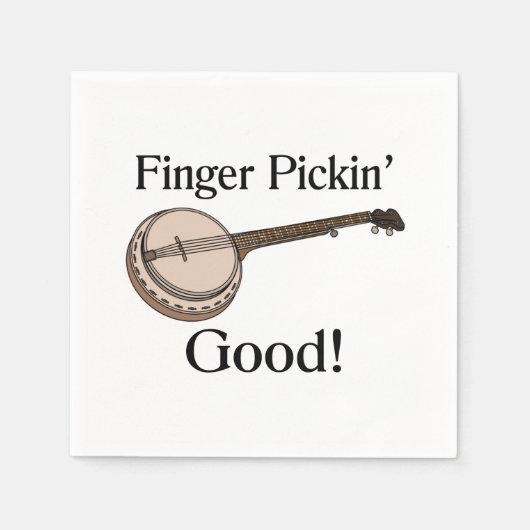 Banjo ist Finger Pickin Good Serviette (Vorderseite)