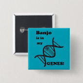Banjo ist in meinen Genen Button (Vorne & Hinten)
