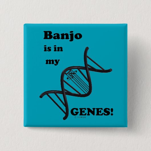 Banjo ist in meinen Genen Button (Vorderseite)