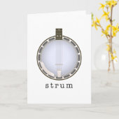 Banjo Karte (Gelbe Blume)