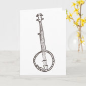 BANJO KARTE (Gelbe Blume)