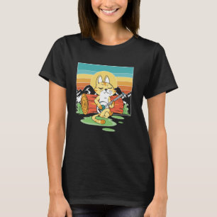 Banjo-Katze Musik Genre Musiker Country-Musik Blue T-Shirt
