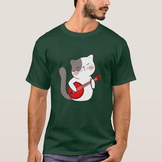Banjo-Katzenfreunde T-Shirt (Vorderseite)