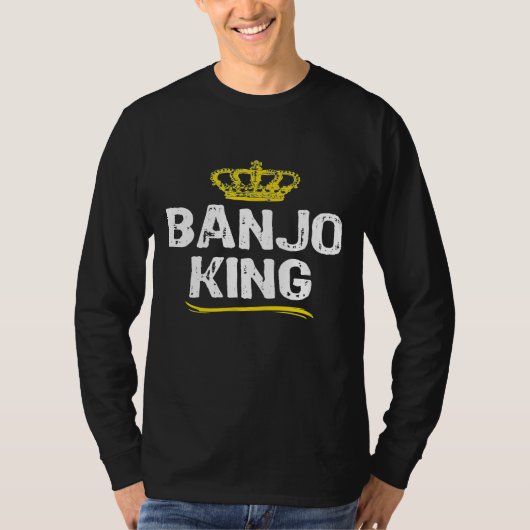 Banjo King Men Boys Player Cool T-Shirt (Vorderseite)