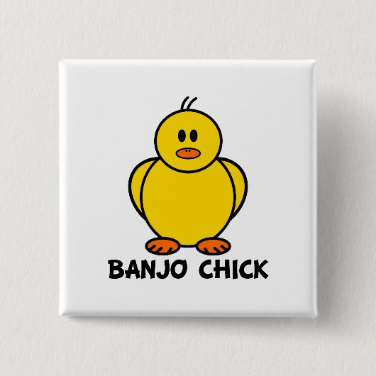 Banjo-Küken Button (Vorderseite)