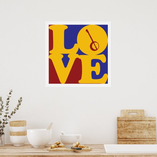 Banjo-Liebe Poster (Küche)