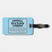 Banjo-Lizenz Gepäckanhänger (Rückseite horizontal)
