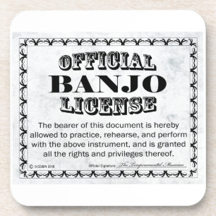 Banjo-Lizenz Getränkeuntersetzer