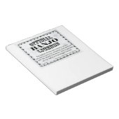 Banjo-Lizenz Notizblock (angewinkelt)