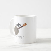Banjo macht mich glücklich kaffeetasse (Vorderseite Links)