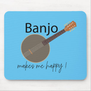 Banjo macht mich glücklich mousepad