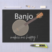 Banjo macht mich glücklich seidenpapier (Handwerk)
