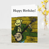 Banjo Man Karte (Gelbe Blume)