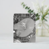 Banjo Man Postkarte (Stehend Vorderseite)