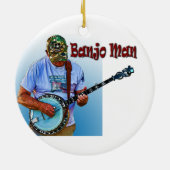BANJO-MANN KERAMIK ORNAMENT (Hinten)