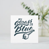 Banjo Mein Glas ist blau (Stehend Vorderseite)