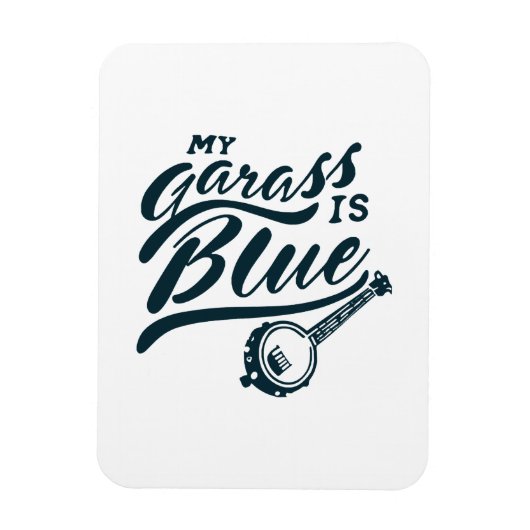 Banjo Mein Glas ist blau Magnet (Vertikal)