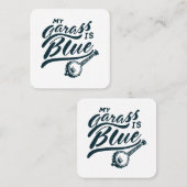 Banjo Mein Glas ist blau Quadratische Visitenkarte (Vorne/Hinten)