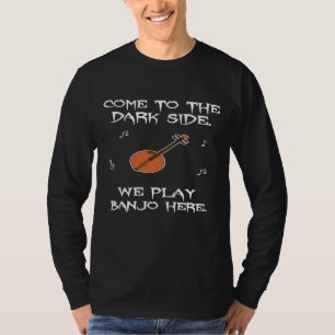 Banjo Music Guitar Stringed Plucked Instrument Pla T-Shirt