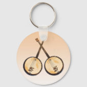 Banjo Music Instruments Keychain Schlüsselanhänger (Vorderseite)