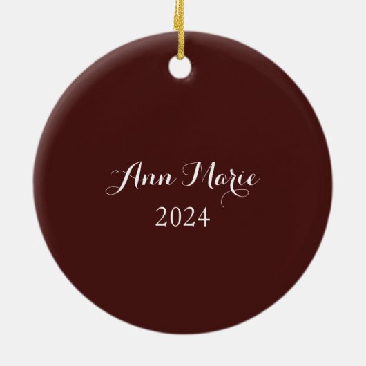 Banjo Music Keramik Ornament (Hinten)