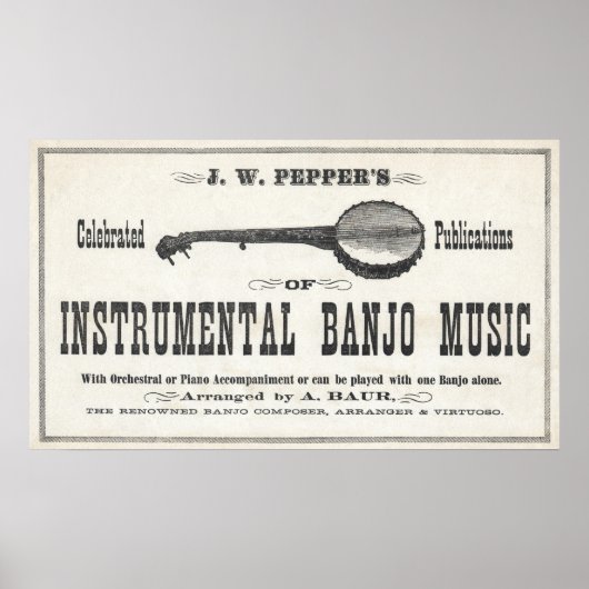 Banjo Music Poster (Vorne)