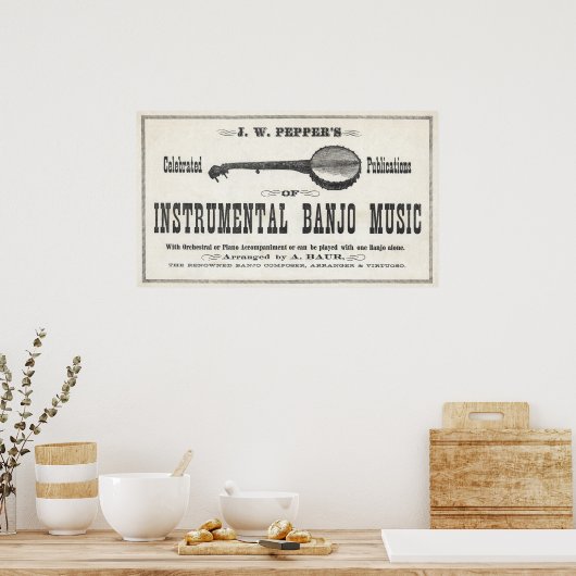 Banjo Music Poster (Küche)