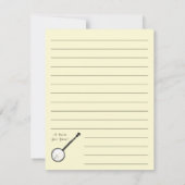 Banjo Musician Music Dankeskarte (Rückseite)