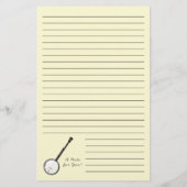 Banjo Musician Music Teacher Briefpapier (Rückseite)